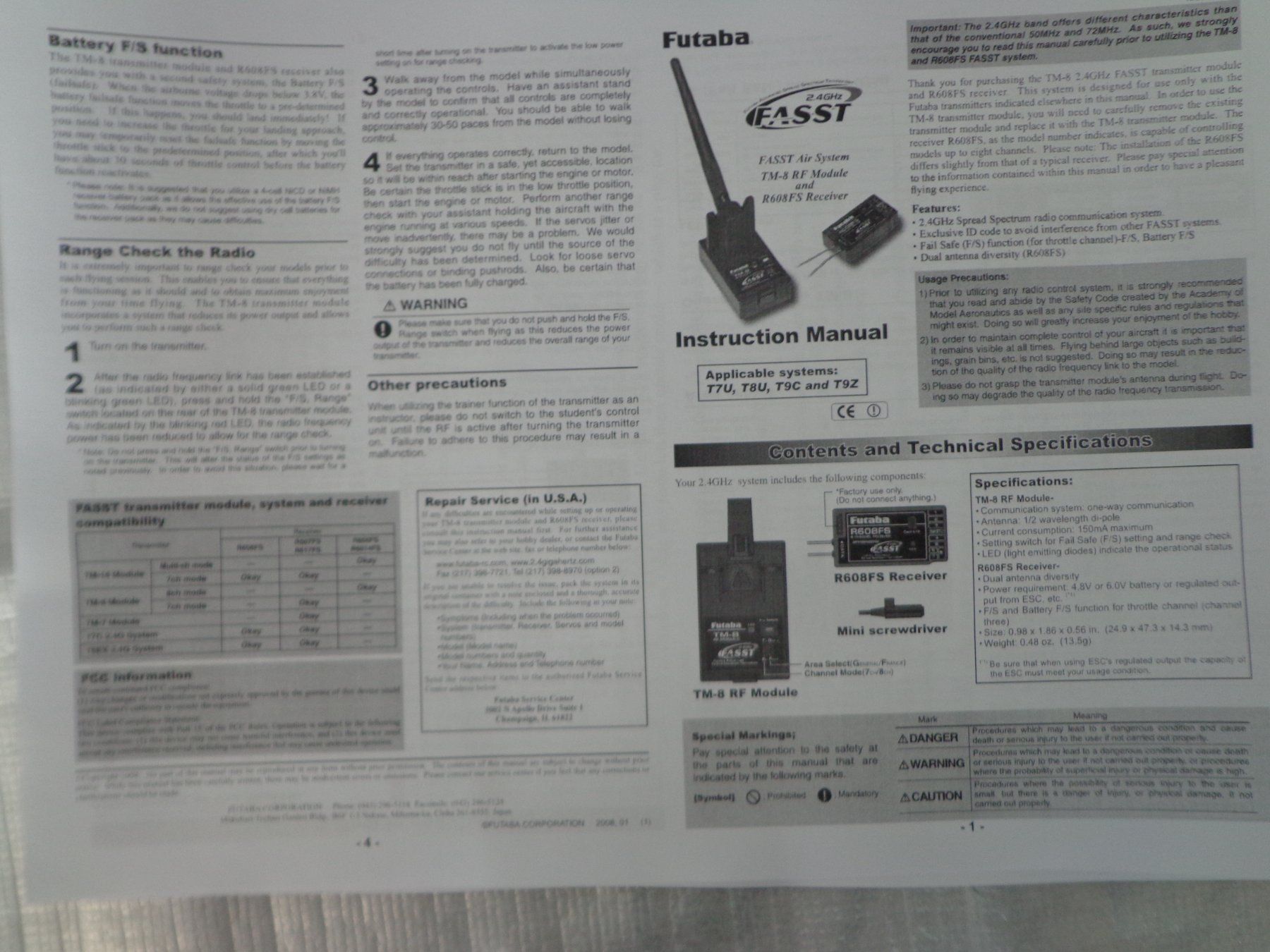 Futaba Fernsteuerungen: Futaba TM-8 RF Modul 2.4 GHz – Gebraucht aus Camorino von  1