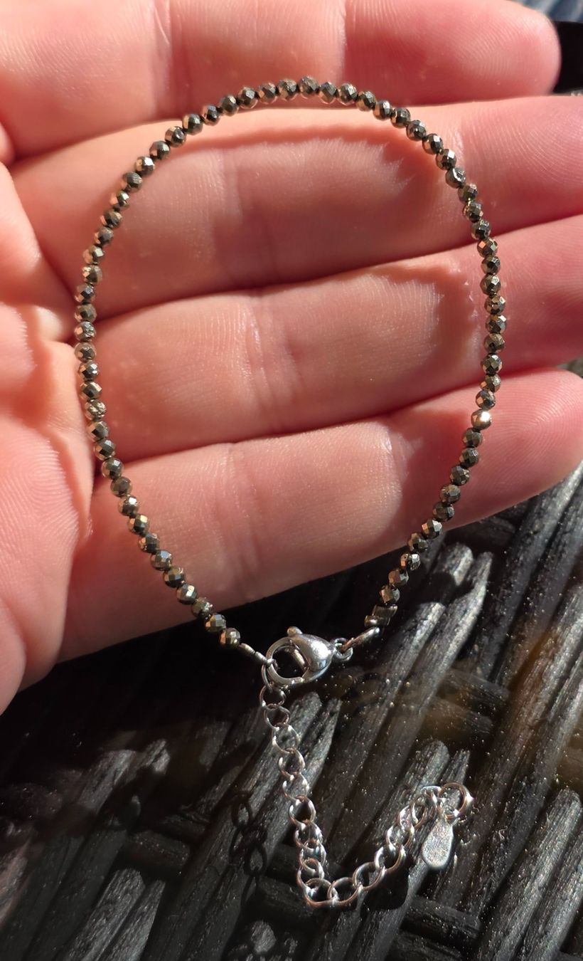 Minerali & Pietre curative: Pyrit Armband facettiert – Nuovo e nell'imballaggio originale da Matzingen venduto da Shay_Crystalz 1