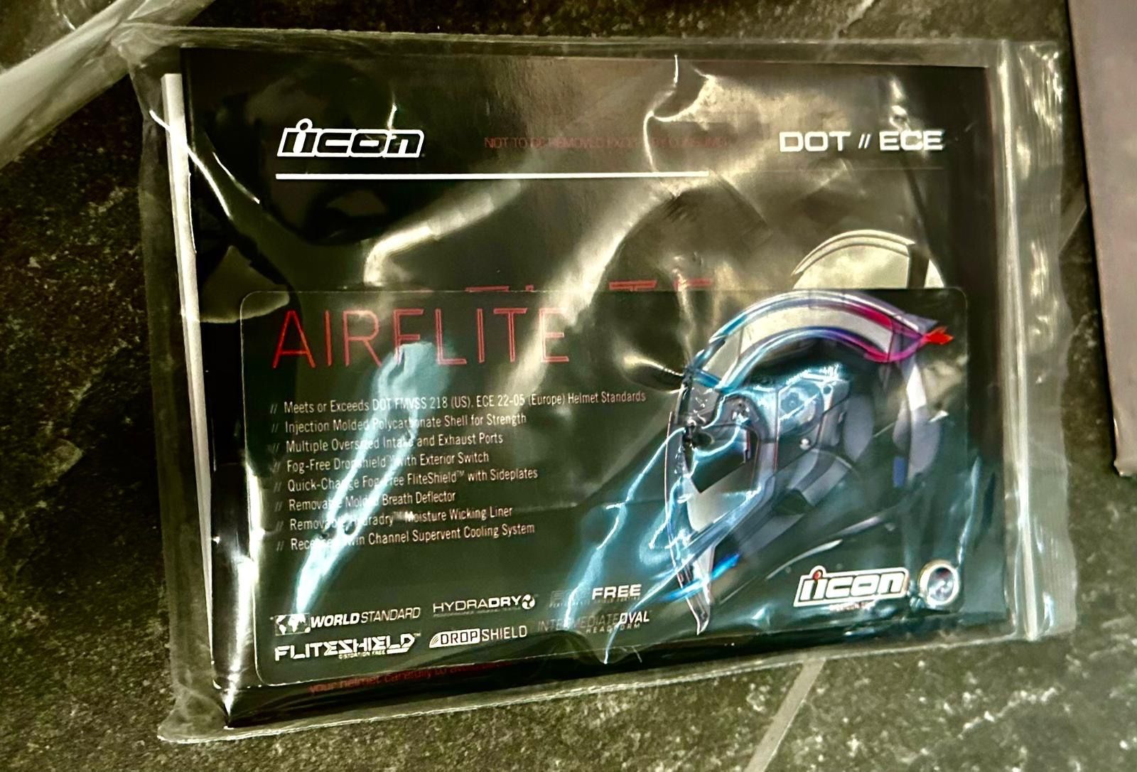 Icon Caschi & visiere: ICON Motorradhelm Neu Gr.L – Nuovo e nell'imballaggio originale da Unterseen venduto da sunnybiene 8