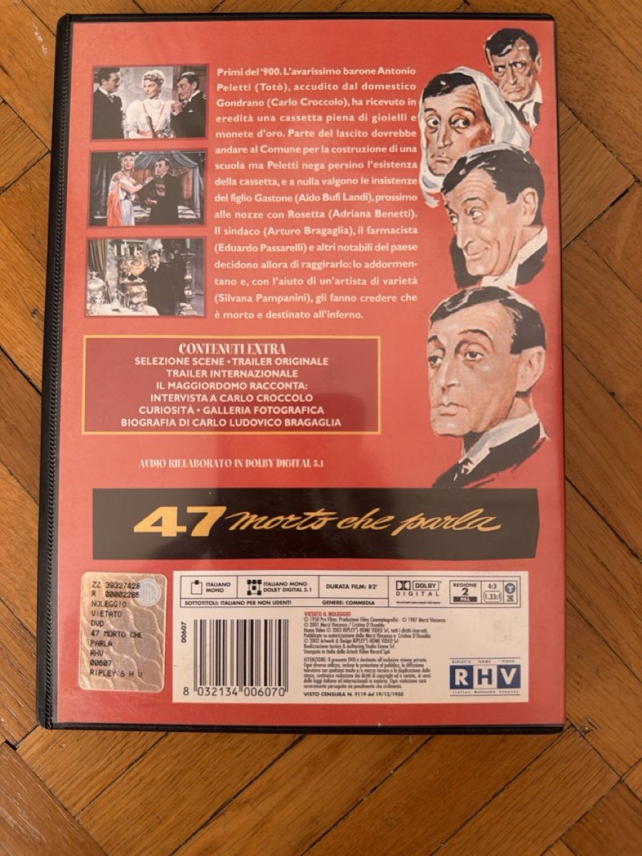 Tutti i DVDs: 47 Morto che Parla - Totò – Usato da Lugano venduto da bad_2t9b 1