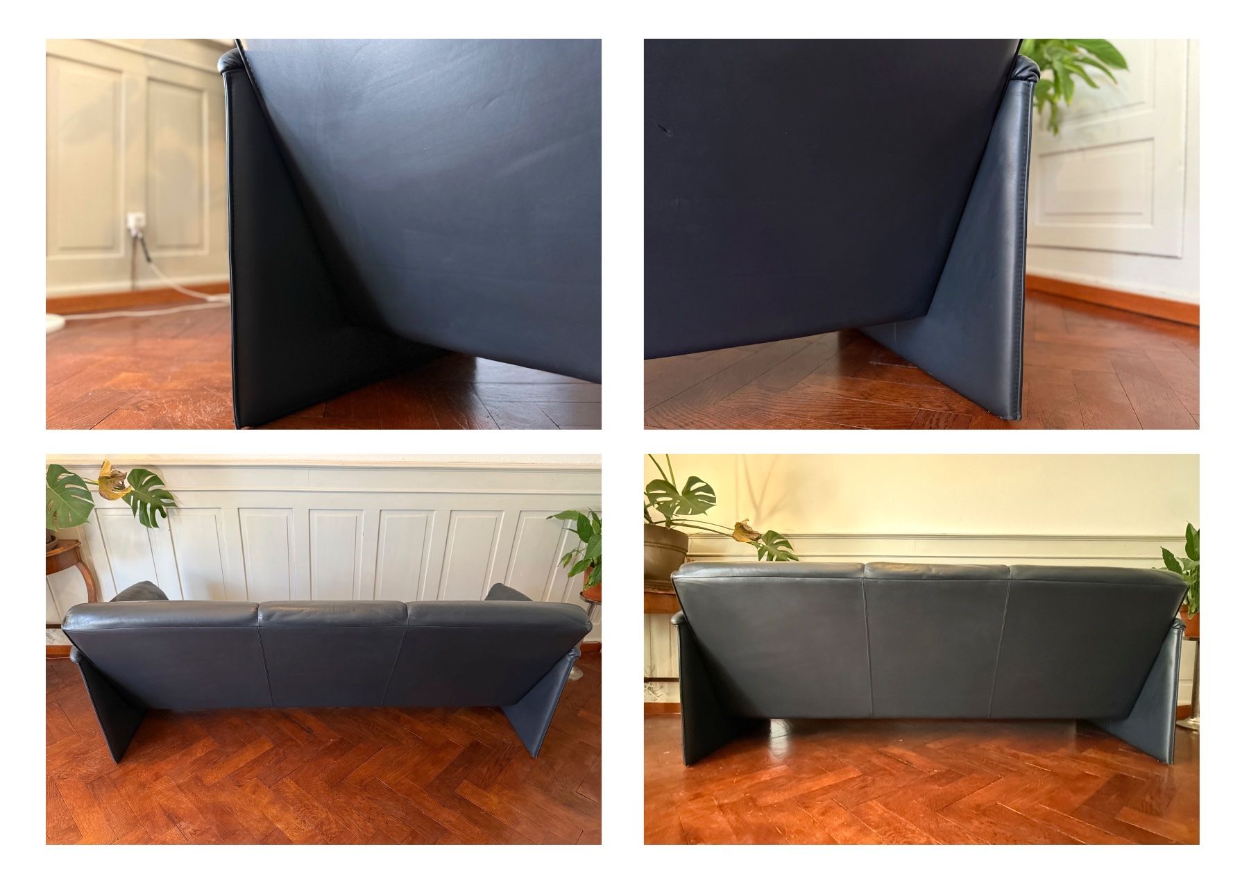 Leolux Divani: Designer Couch Sofa Leolux Bora Bora 3-Sitzer Anthrazit – Usato da Zürich venduto da TiptopGerneWieder 3