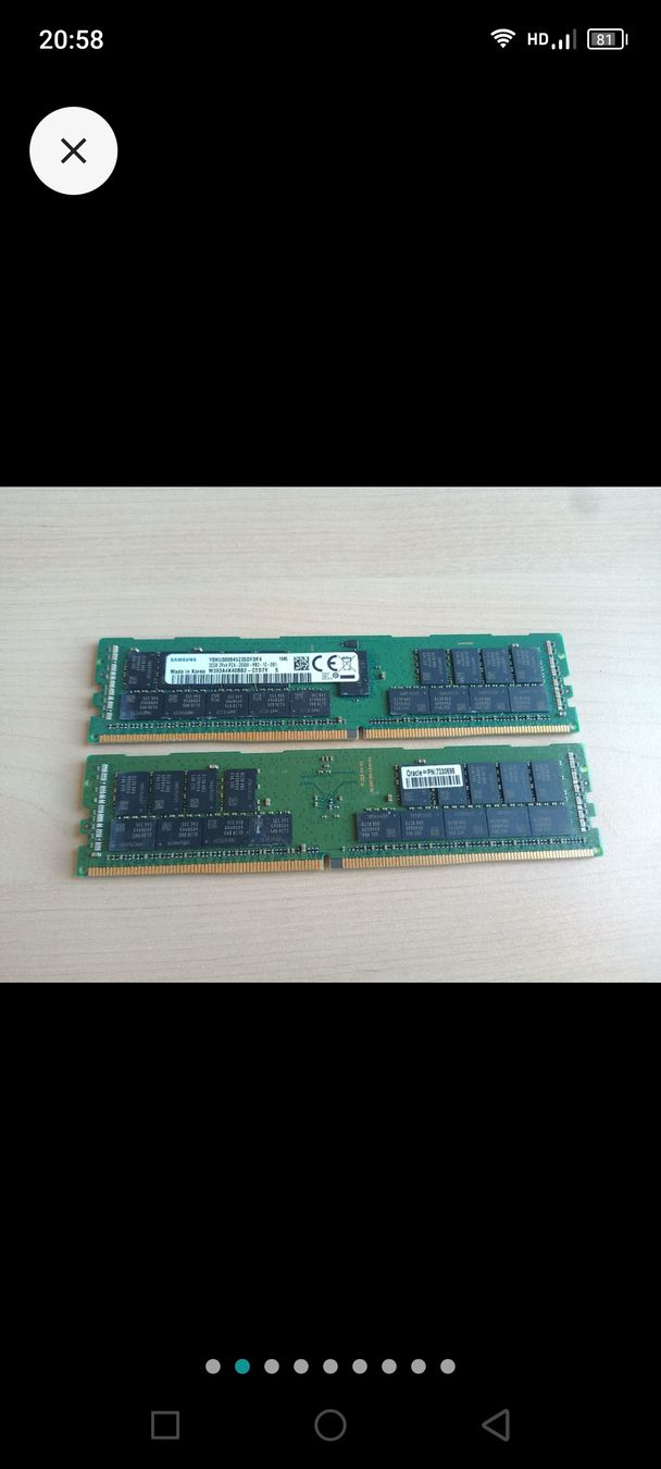 Samsung Memoria / RAM: 2x Samsung 32GB DDR4 ECC Registered RAM – Usato da St. Gallen venduto da lio_6586