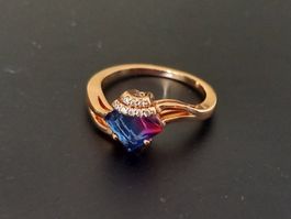 Vergoldet Ring, Grosse 8 (57)