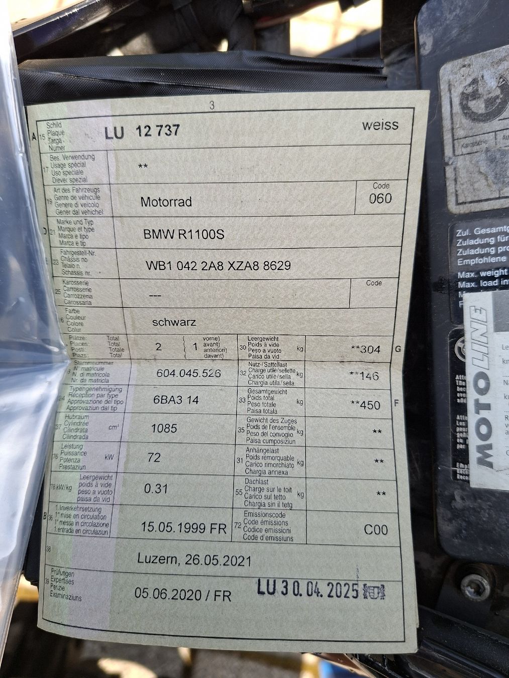 BMW Touring: Bmw R 1100 S – Gebraucht aus Horw von Estjo12 5
