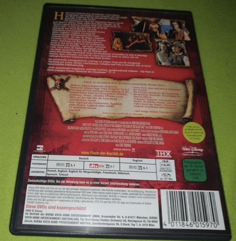 Tutti i DVDs: Film DVD Fluch der Karibik – Nuovo (secondo la descrizione) da Volketswil venduto da nibin99 1