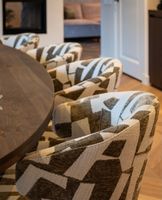 RICHMOND INTERIORS*  Dining chair Milly moss graffic swivel