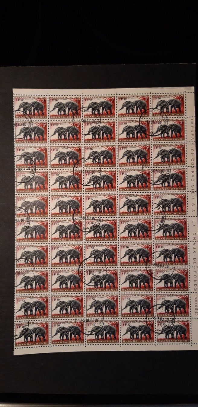 Alle Briefmarken: Ruanda-Urundi – Gebraucht aus Wattenwil von paku48