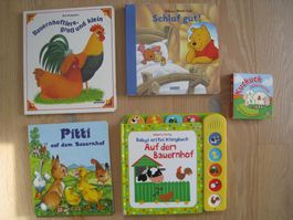 5 kartonierte Bücher für die Kleinen inkl. Klangbuch