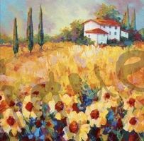 Serviette painted field flowers (1459) 2Stk.
