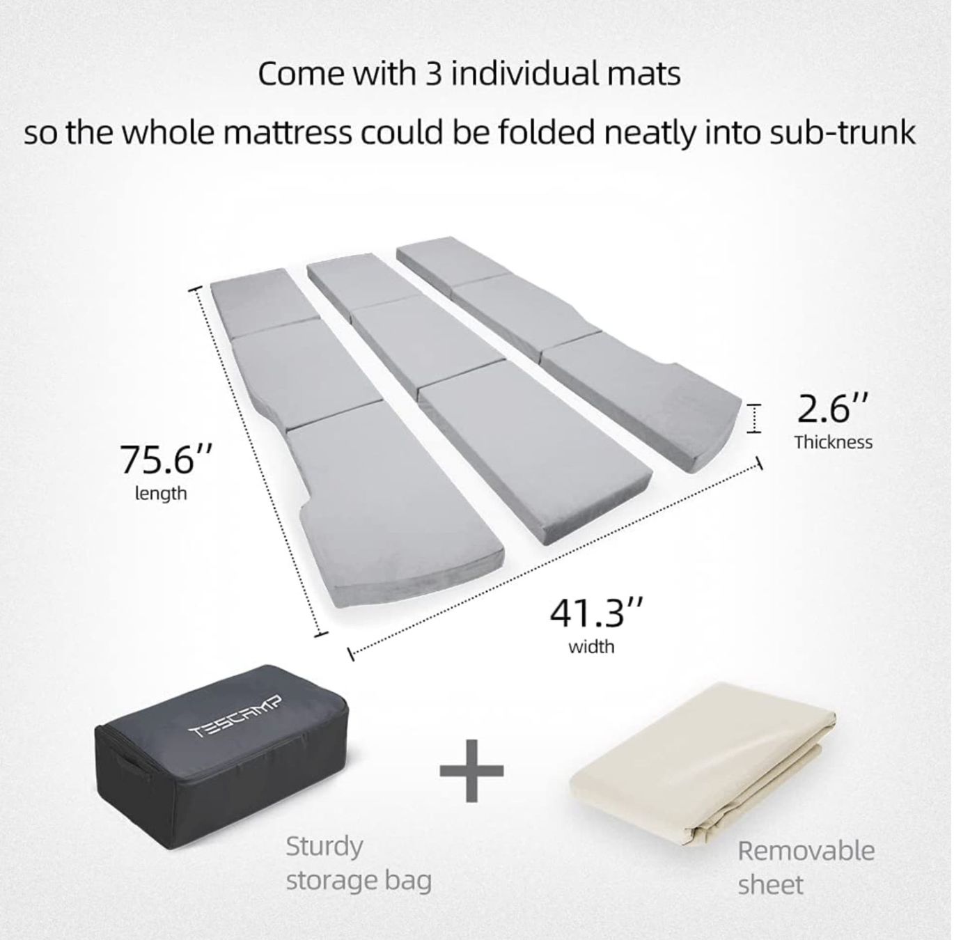 Materassi: TESCAMP Tesla Campingmatratze - Tesla Model Y / 3 – Nuovo (secondo la descrizione) da Gelterkinden venduto da lgx2h3lm5 1