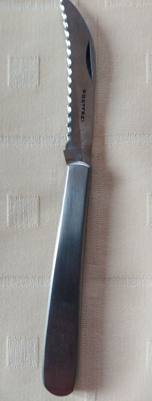 Taschenmesser: Taschenmesser Edelstahl, Wellenschliff Top Zustand Neu 9x16 – Neu (gemäss Beschreibung) aus Veltheim AG von fredy_richner