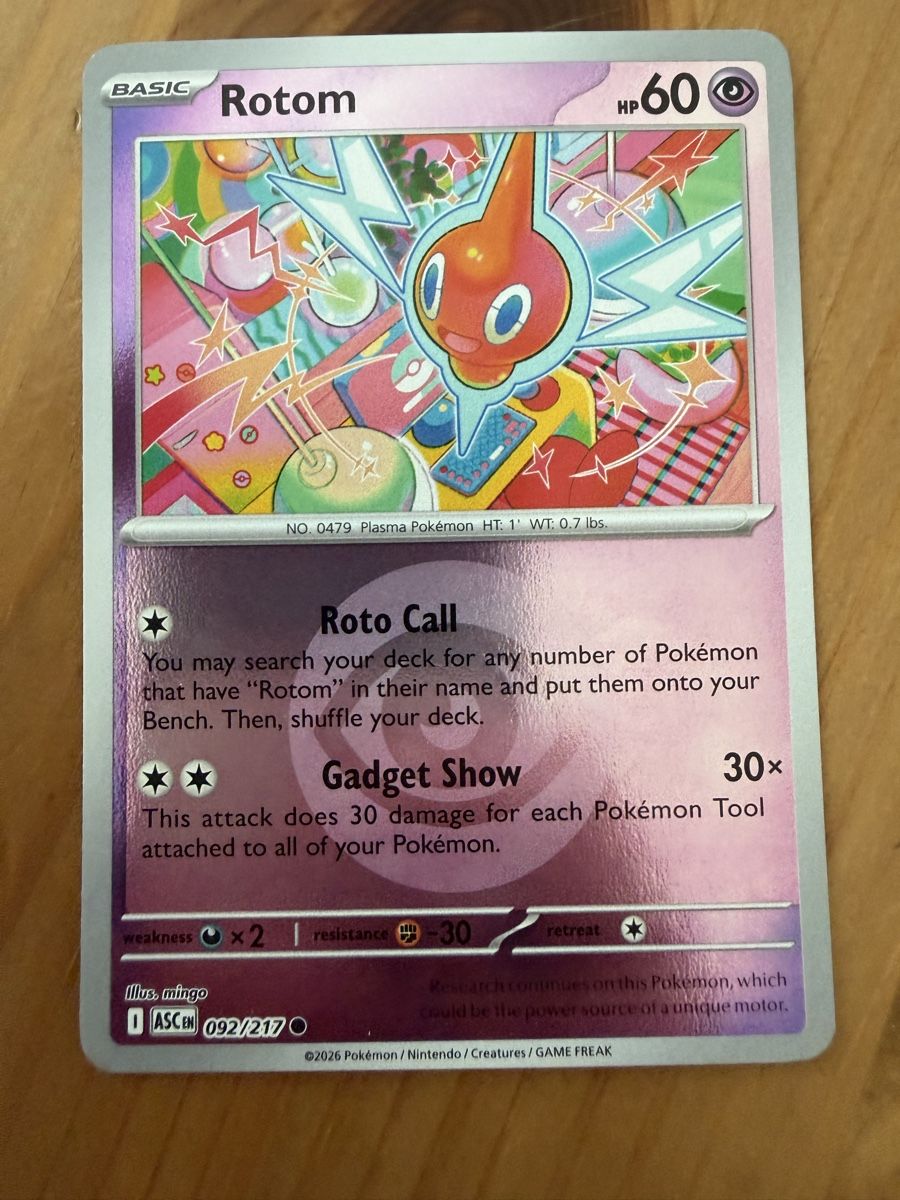 Pokémon Carte collezionabili: Rotom (ASC092) – Usato da Vevey venduto da Matx