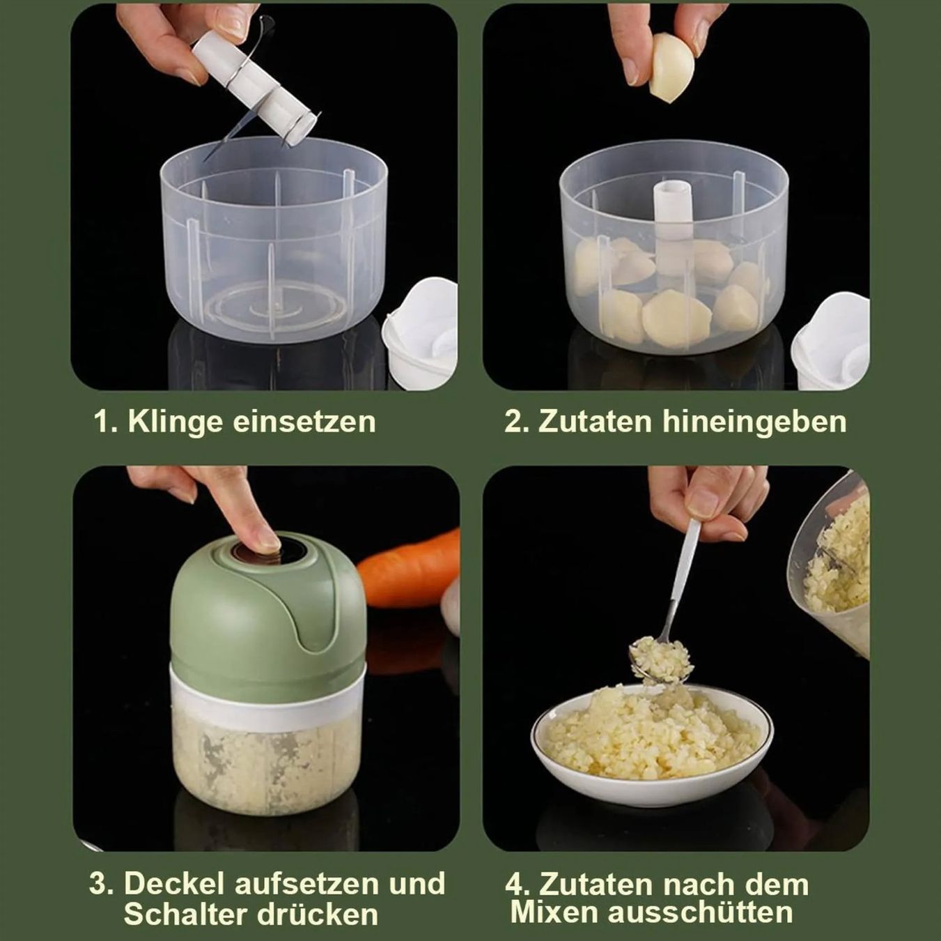 Elettrodomestici da cucina: Elektrischer Mini-Zerkleinerer, USB aufladbar – Usato da Winterthur venduto da dmazzotta 2