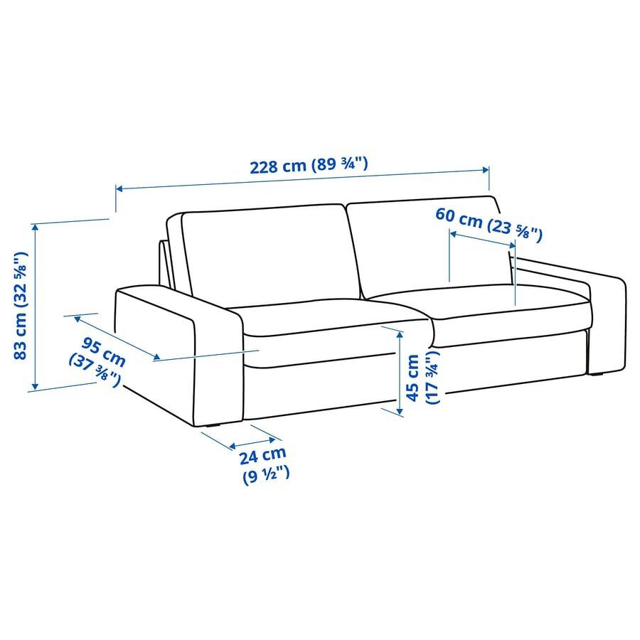 Ikea Sofas: Echt Leder 3er Sofa Kivik schwarz – Gebraucht aus Opfikon von evilwalks 1