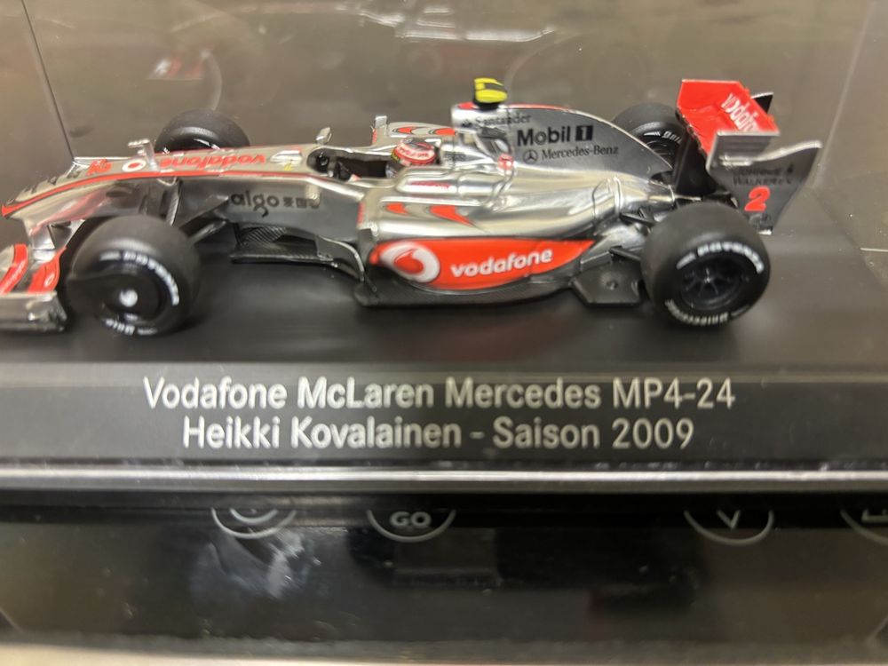 Mercury N°56 Mercedes Formula 1 Carenata #24 – Miniature 1/43 Argentée, Boîte Bon état