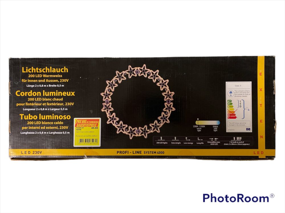 Weihnachtsbeleuchtung / Lichtschlauch Stern in & outdoor Kaufen auf