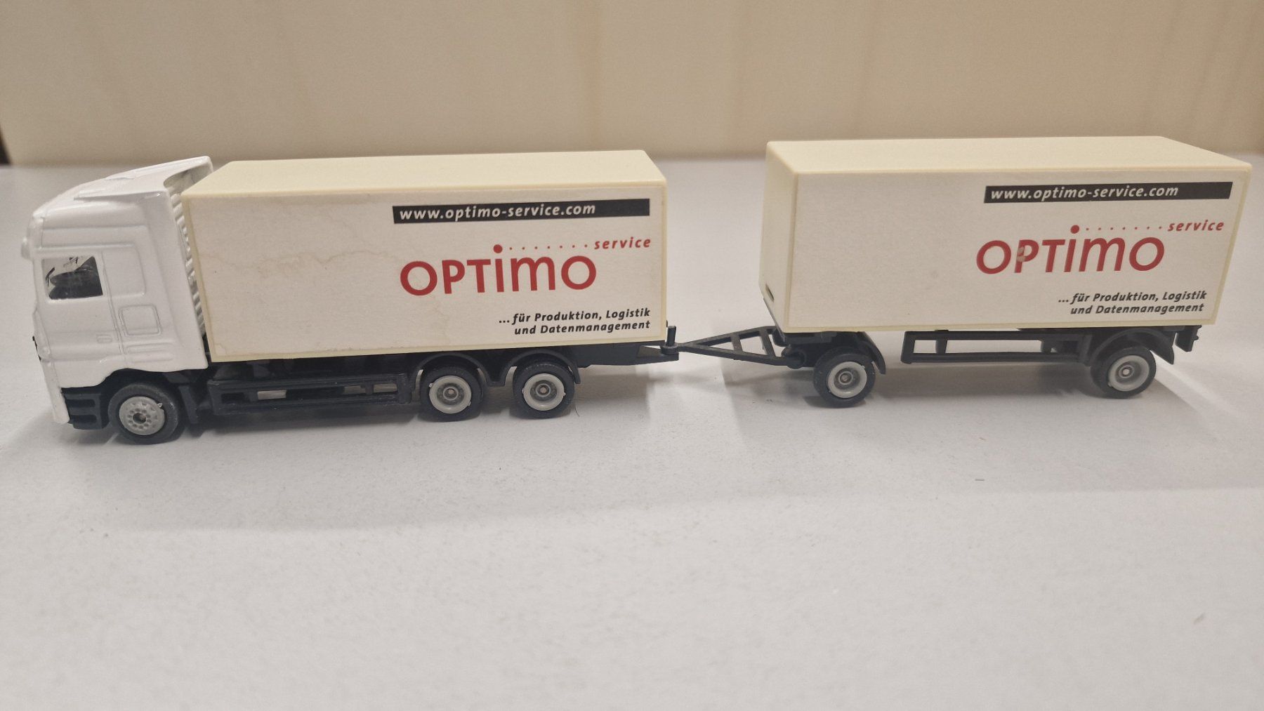 Modellautos: Modelllastwagen 1=87, Actros, Aufschrift OPTIMO – Gebraucht aus Weisslingen von and-lo73
