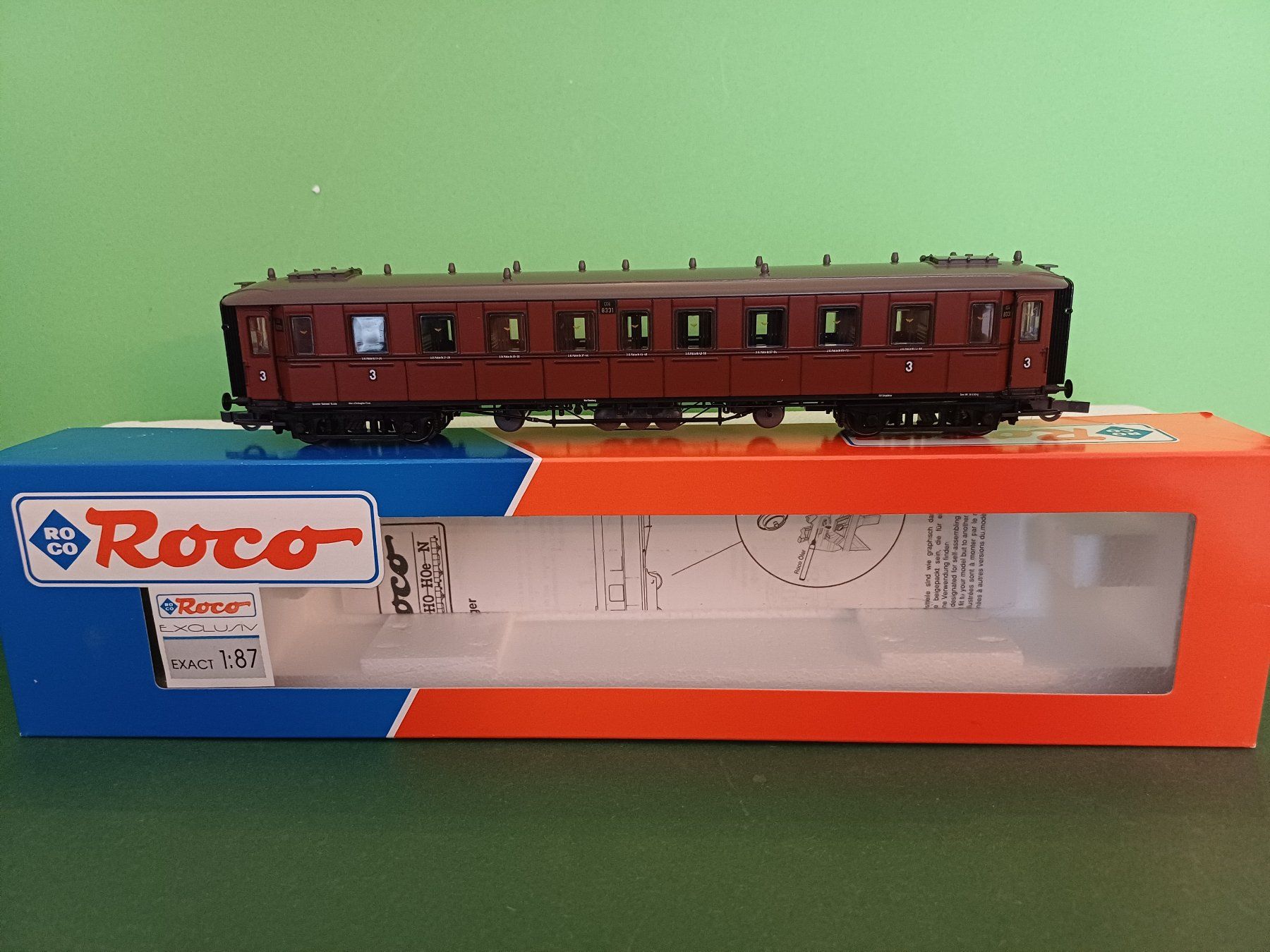 Roco Modellini di ferrovie: Roco Personenwagen 3.Klasse der K.W.St.B. – Usato da Bassersdorf venduto da darki77