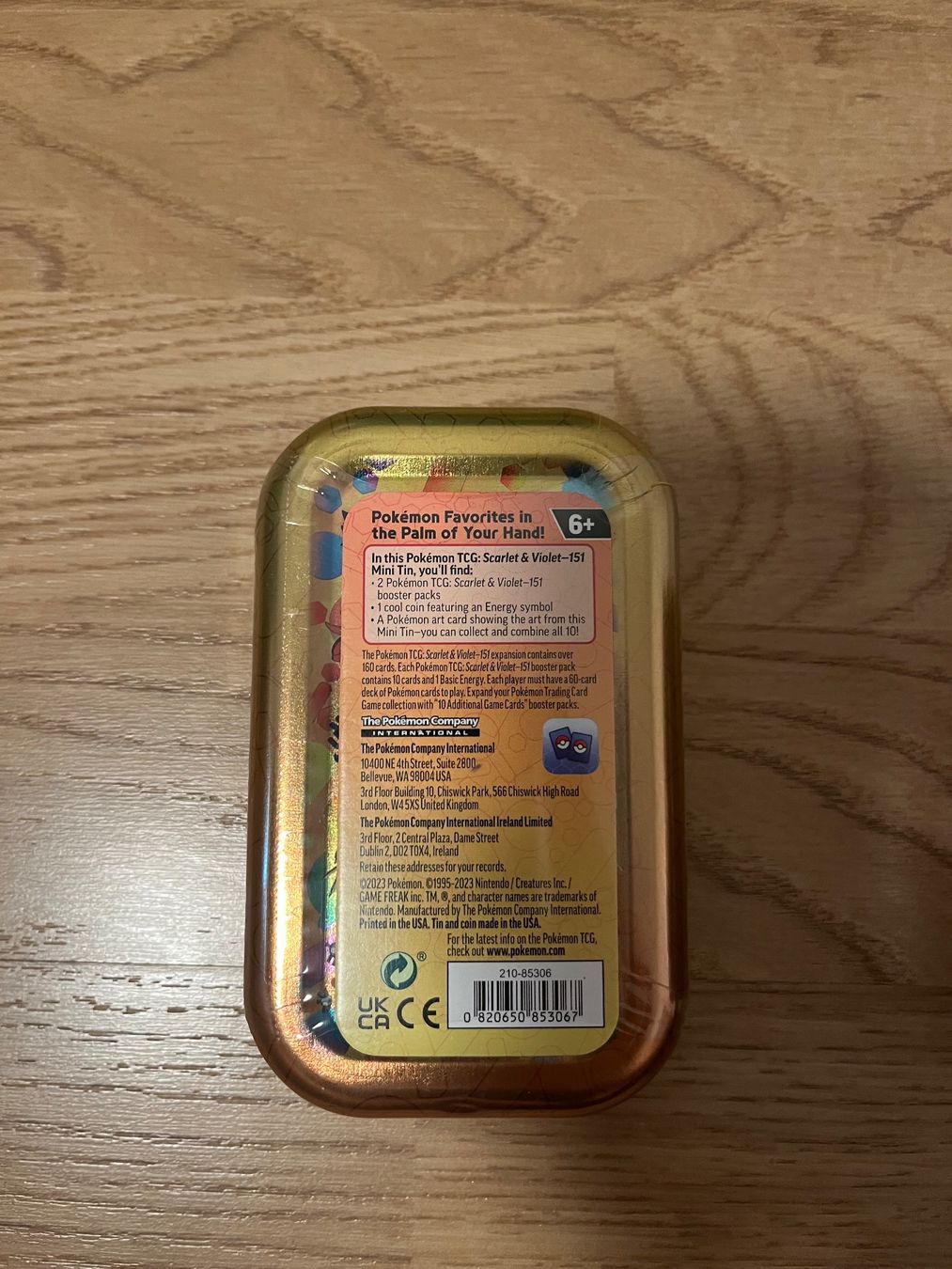 Pokémon Carte collezionabili: Pokemon 151 Mini Tin – Nuovo e nell'imballaggio originale da Ueberstorf venduto da SpeedyBoat 1