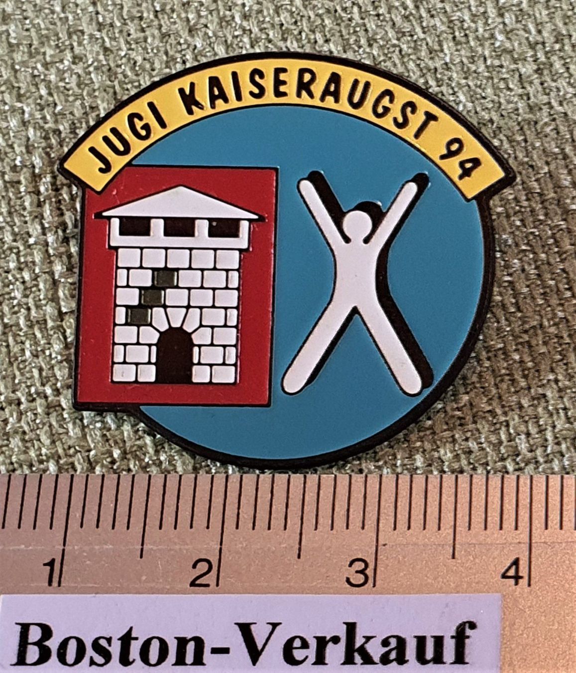 Plaketten & Abzeichen: E452 - Pin Jugi Kaiseraugst 1994 Schweiz – Gebraucht aus Reinach BL von Boston-Verkauf 2