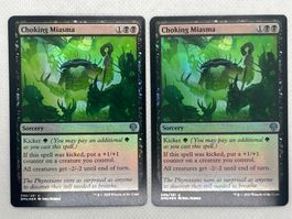 MTG Choking Miasma DMU 86 Englisch Uncommon Foil 2x