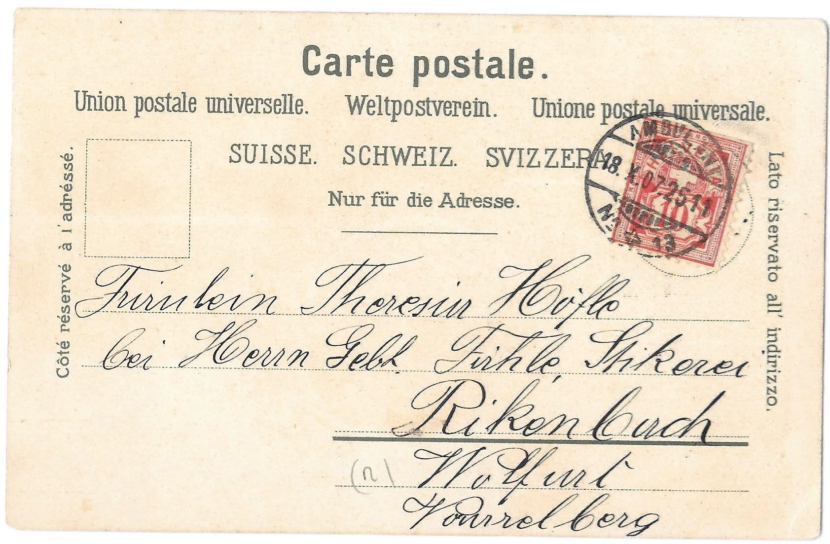 Ansichtskarten: Erlen Lithografie 5 Bilder – Gebraucht aus Olten von clotaldi 1