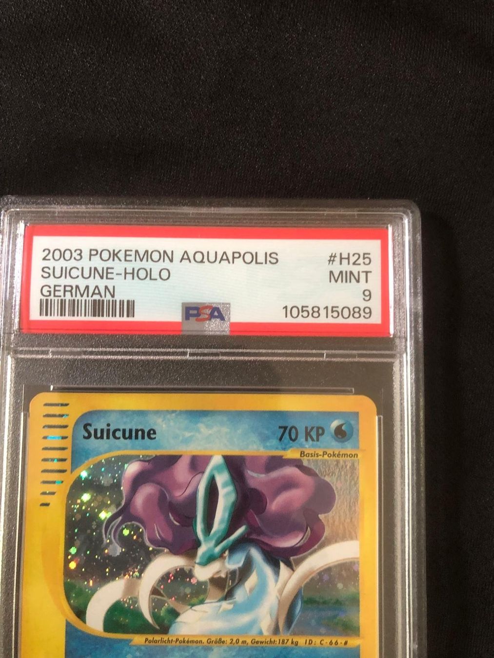 Pokémon Carte collezionabili: Suicune Aquapolis holo PSA9 DE  POP8! – Nuovo (secondo la descrizione) da Muralto venduto da ale_8tqr 2