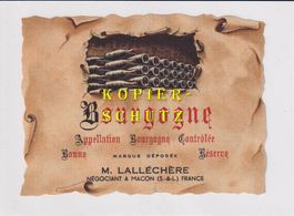 Etikette - Bourgogne (Lalléchère) /bd