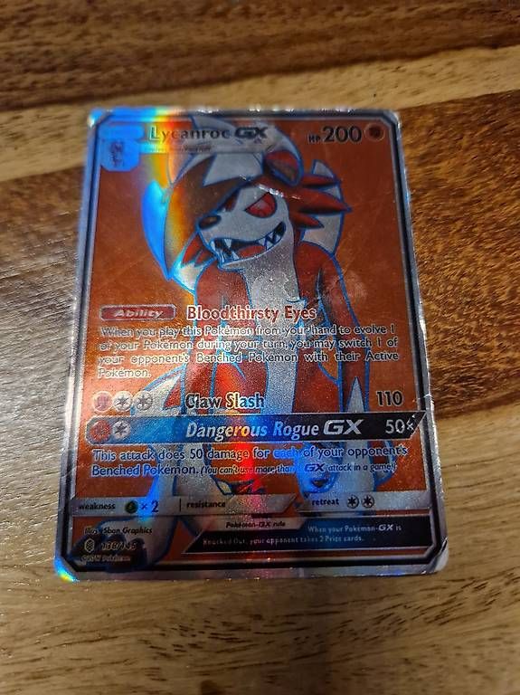 Carte collezionabili: Pokemon Lycanroc GX  – Usato da Aarwangen venduto da Gcarlos