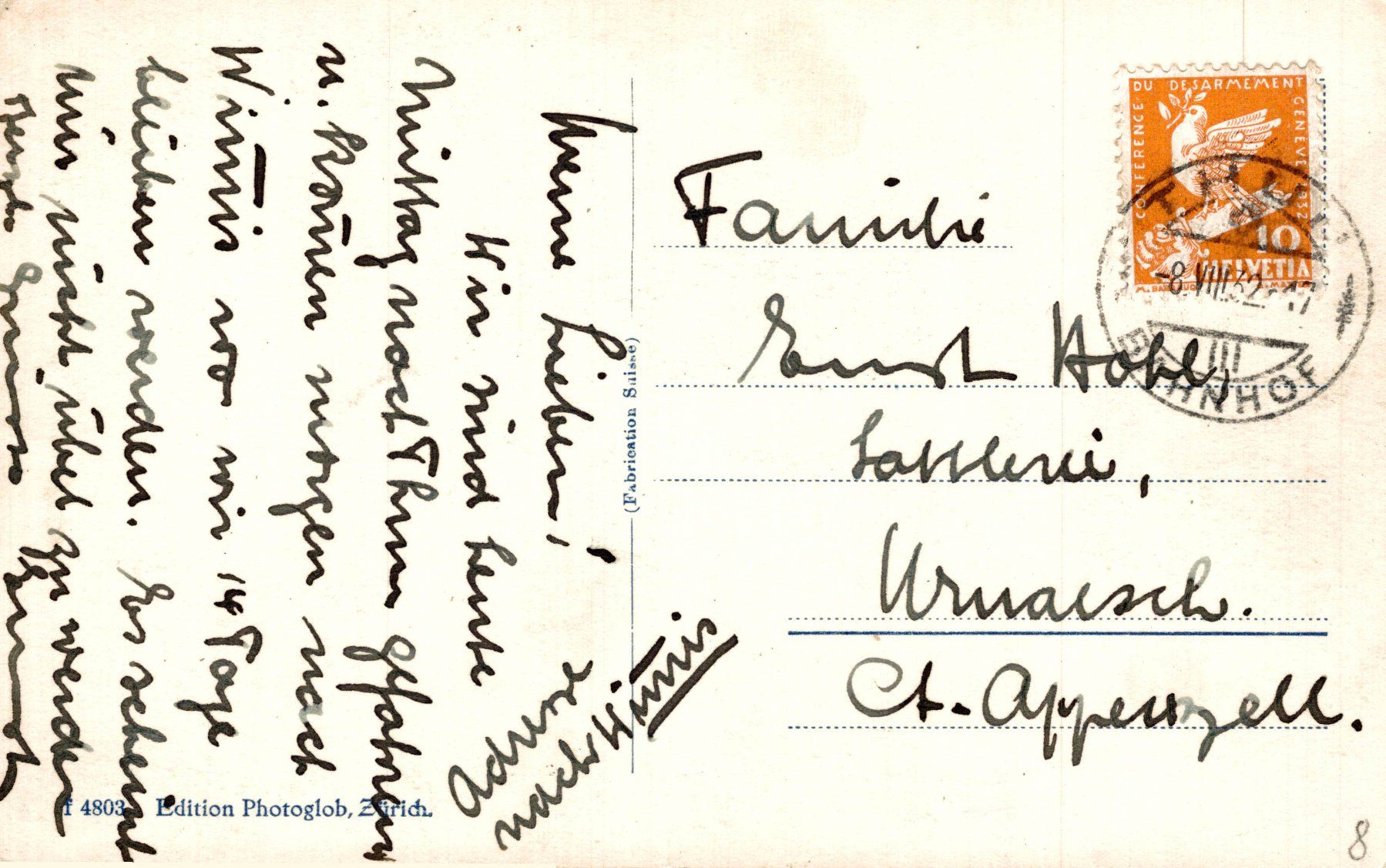 Cartoline postali: Thun mit Stockhornkette – Usato da Bronschhofen venduto da Astore 1