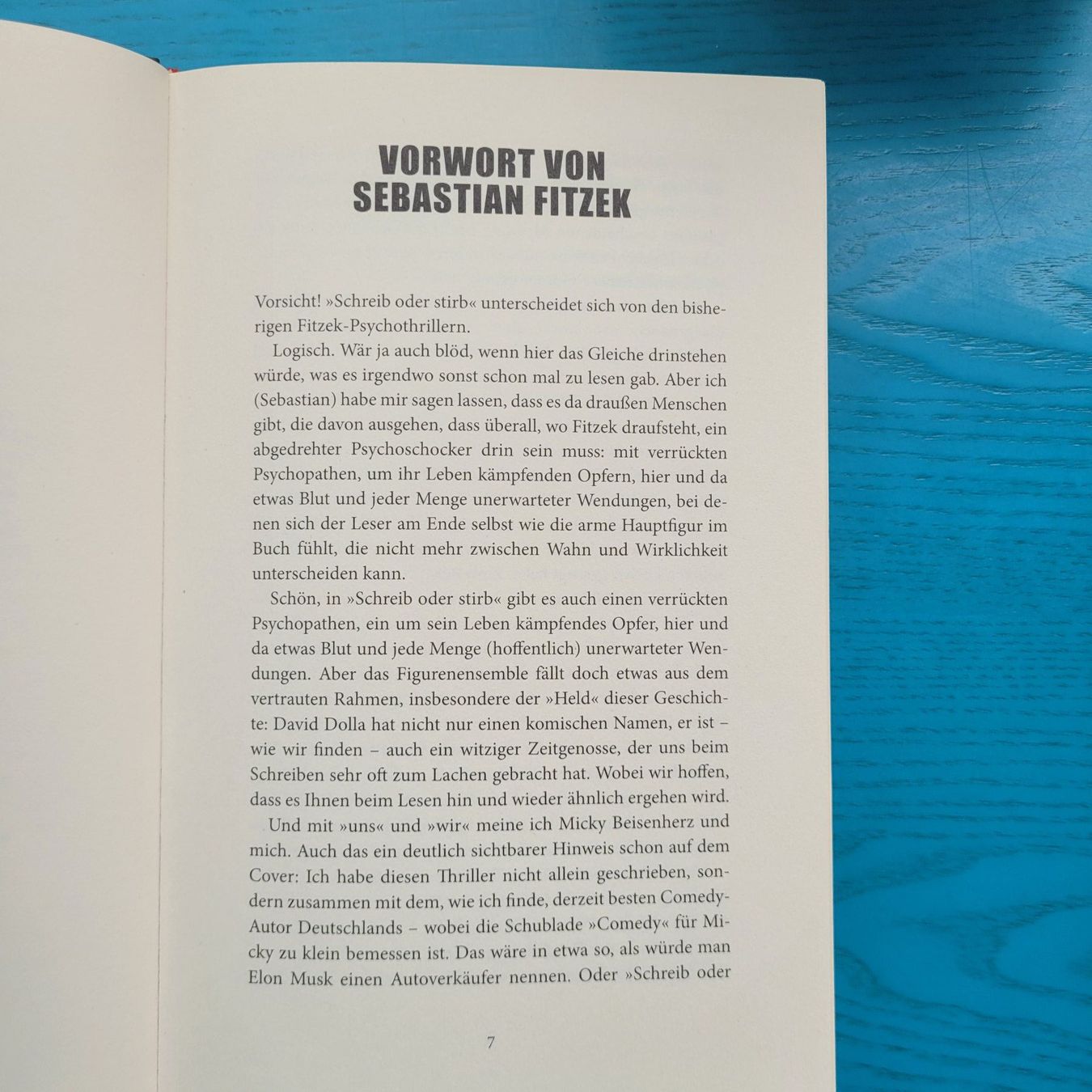 Bücher: Sebastian Fitzek/ Micky Beisenherz- Schreib oder Stirb – Gebraucht aus SCHÜBELBACH von CoKaHa 4