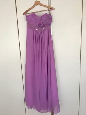 Hellviolett-lavendel Abendkleid/Festkleid, Gr. 38, neu