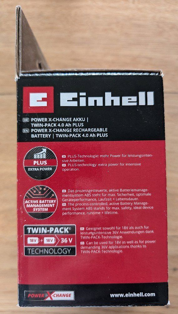 Einhell Caricatori & Batterie: Einhell 18V 4Ah PXC Plus Twinpack – Nuovo e nell'imballaggio originale da Münsingen venduto da Scorpio_ 2