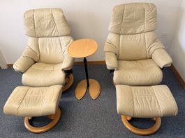 Stressless Sessel mit Hocker Reno in M Pärchen‼️