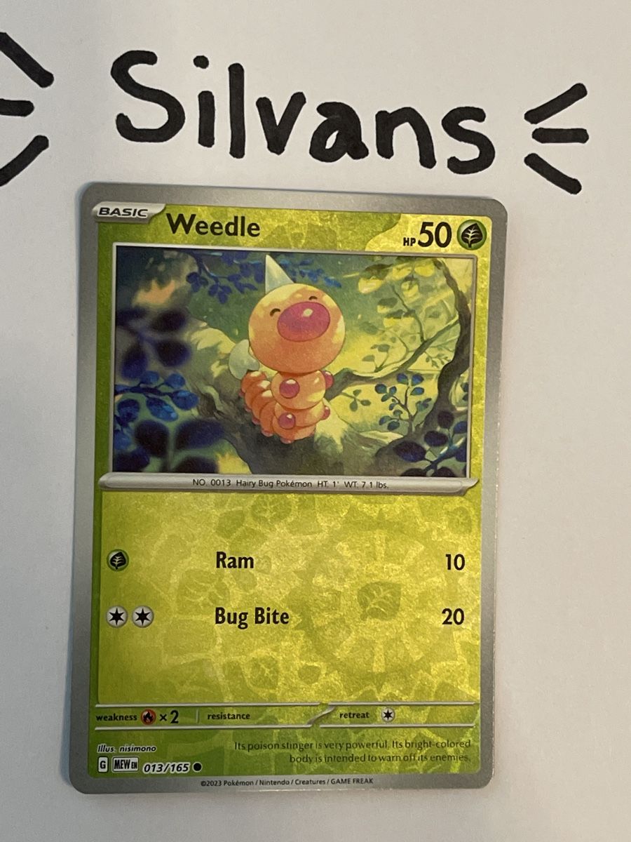 Pokémon Carte collezionabili: Werdle Reverse Holo 013/165 MEW 151 Englisch – Nuovo (secondo la descrizione) da Wil SG venduto da Silvans