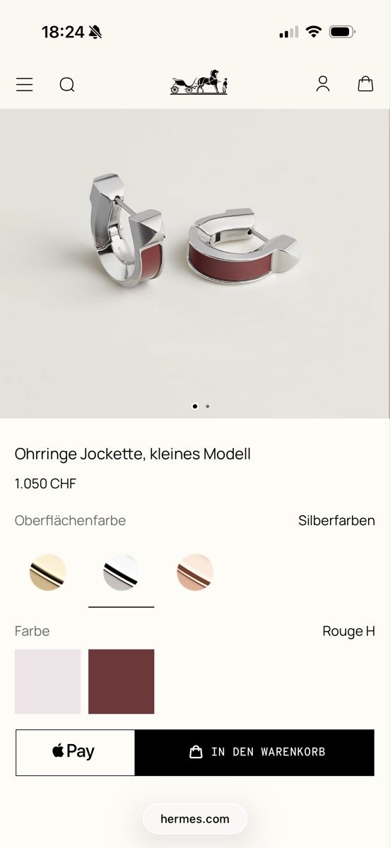 Hermès Orecchini pendenti & Orecchini a lobo: Orig. Hermes Jockette Ohrringe Np1050.-  – Usato da Wallisellen venduto da Aboutfashion 3