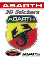 Abarth Wappe 3D Sticker Aufkleber 80mm (Art. 21533)