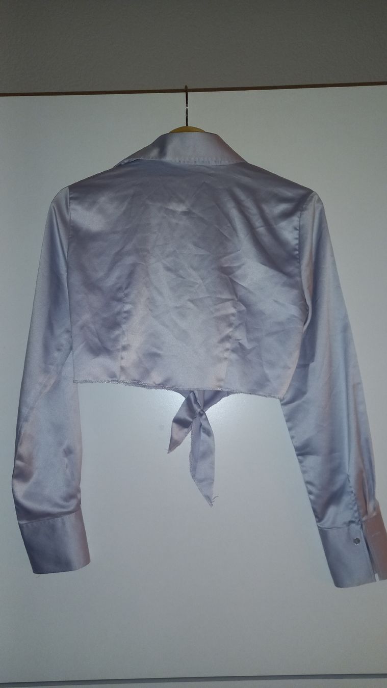 Camicette: Brand new satin cropped blouse – Nuovo (secondo la descrizione) da Zürich venduto da eil_ksp8 1