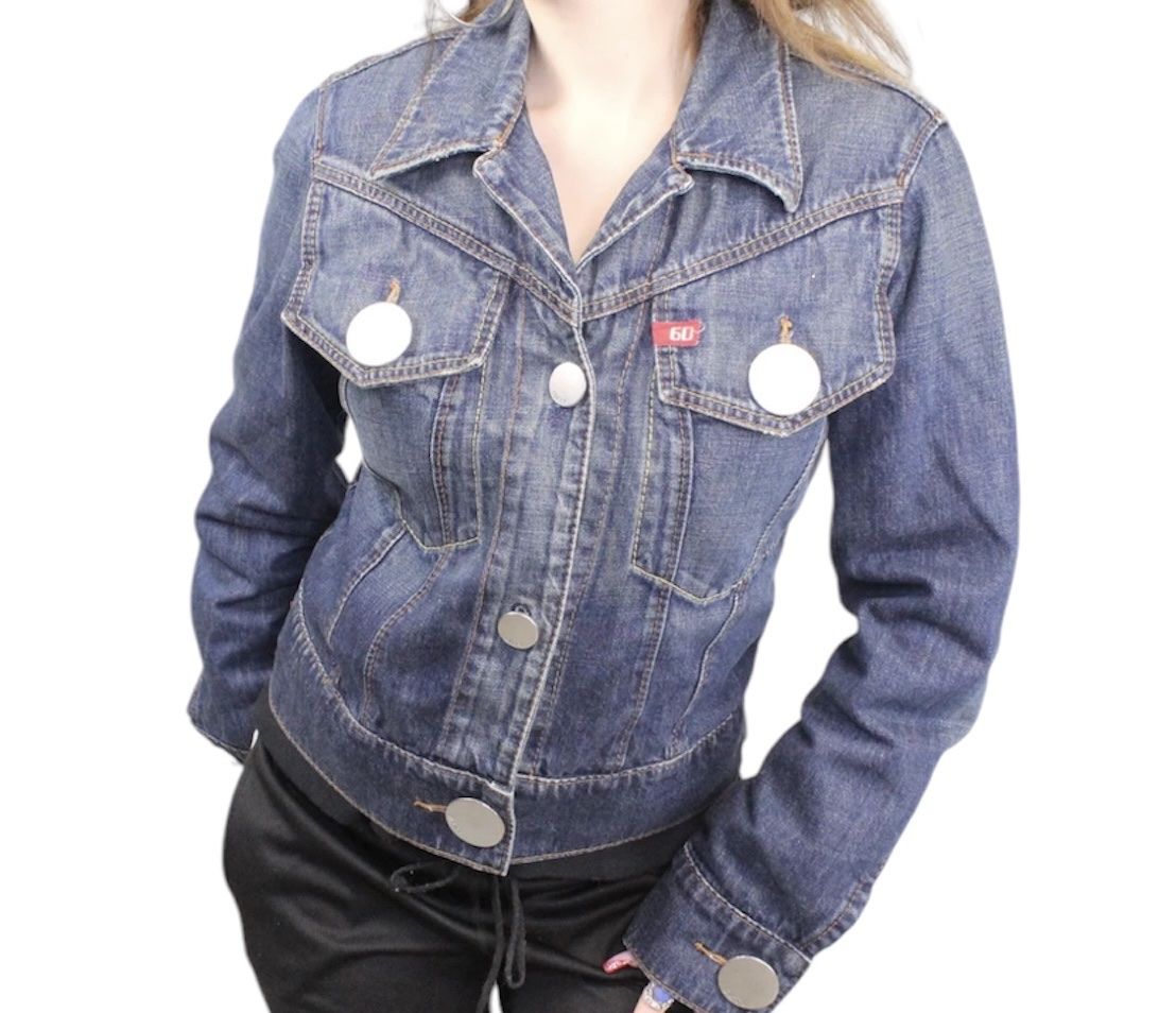 Miss Sixty Giacche: Vintage Y2k Big Button Denim Jacket by Miss Sixty – Usato da Buochs venduto da zukkias
