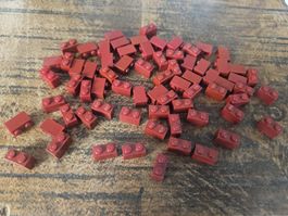 lego 3004 lot de 70 pièces Dark Red Brick 1 x 2