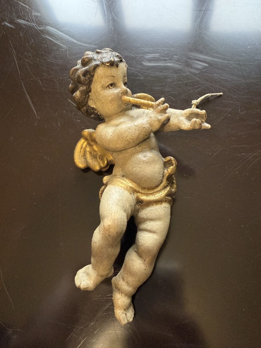 Figuren: Alter, goldiger Engel – Gebraucht aus Aarburg von Schatzaffe 1