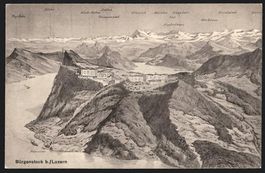 Luzern, Bürgenstock mit umliegenden Ber
