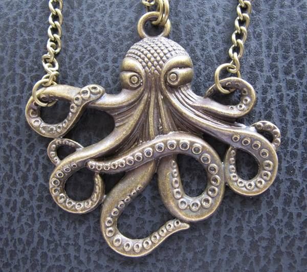 Sonstiger Schmuck: Steampunk Octopus Kraken Halskette – Neu (gemäss Beschreibung) aus Schwanden GL von UHRKNALL 2