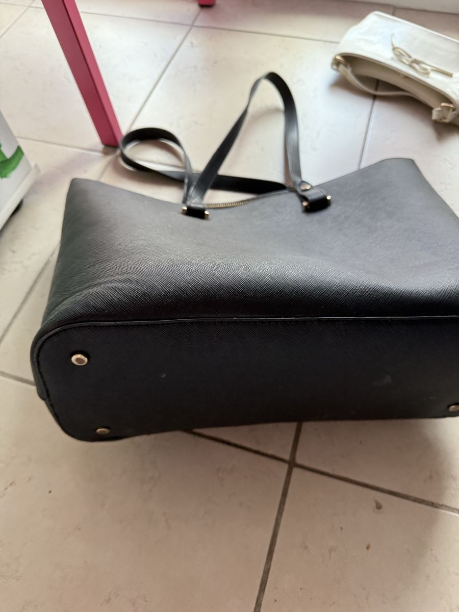 Borse: Damentasche Shopper schwarz Kunstleder gebraucht – Usato da Kreuzlingen venduto da sop_kxw5 1