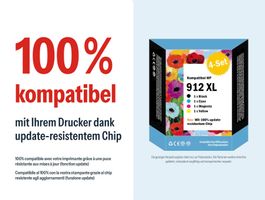 HP 912 XL – Kompatible Drucker-Patronen, Tintenpatronen (4x)