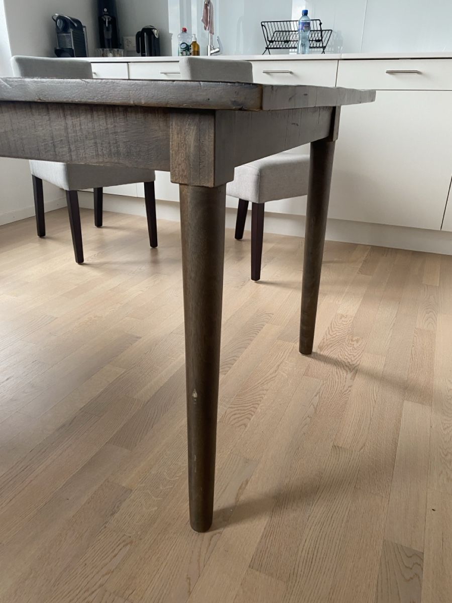 Tischset: Wood Factory Solid wood dining table & chairs – Gebraucht aus Zürich von aeb_89lf 4