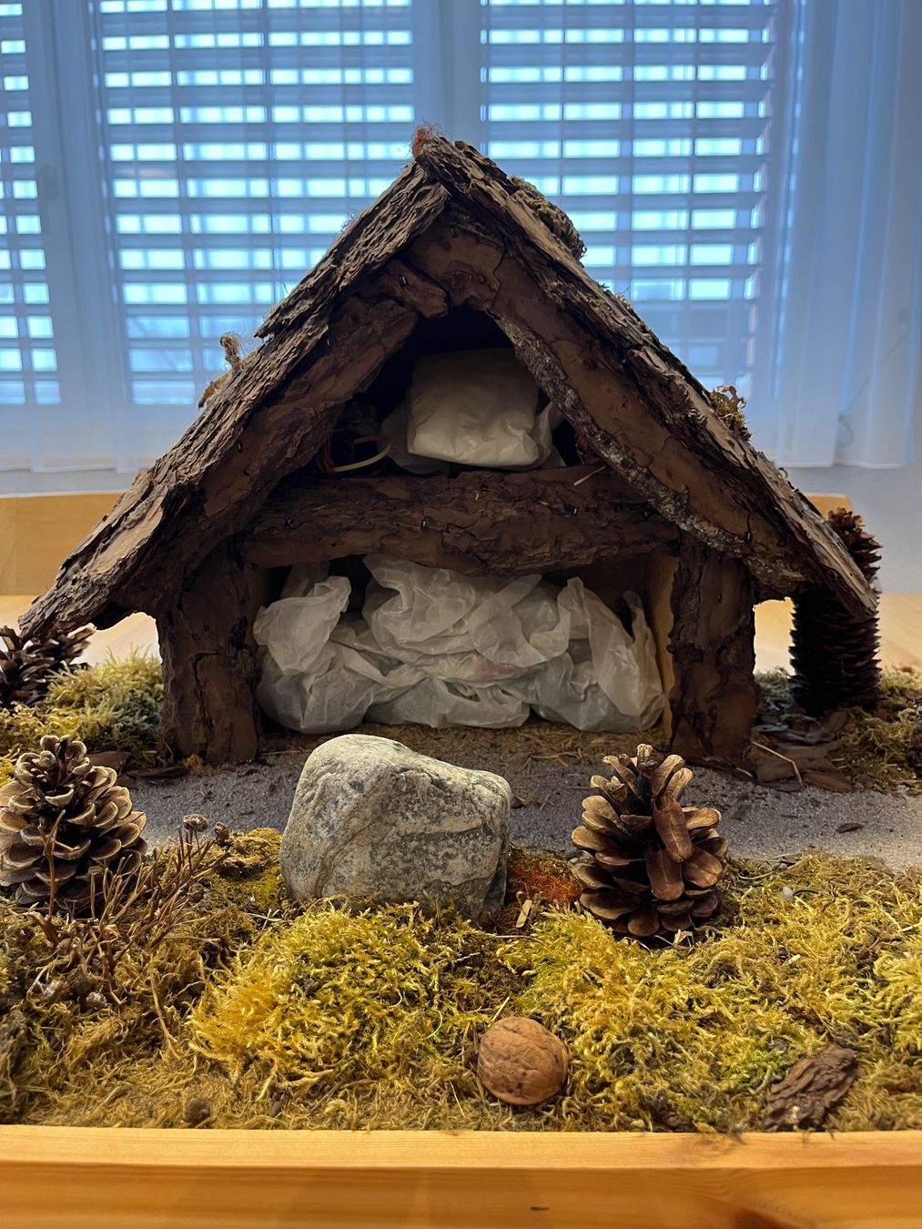 Tutte le decorazioni: Handgemachte Weihnachtskrippe aus Naturmaterialien – Nuovo (secondo la descrizione) da Häggenschwil venduto da Svge 8