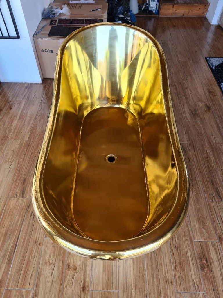 Badewannen: Badewanne Freistehende Messing Bad Wanne Messingbadewanne – Neu und originalverpackt aus Daisendorf von Wohn-Kult 2