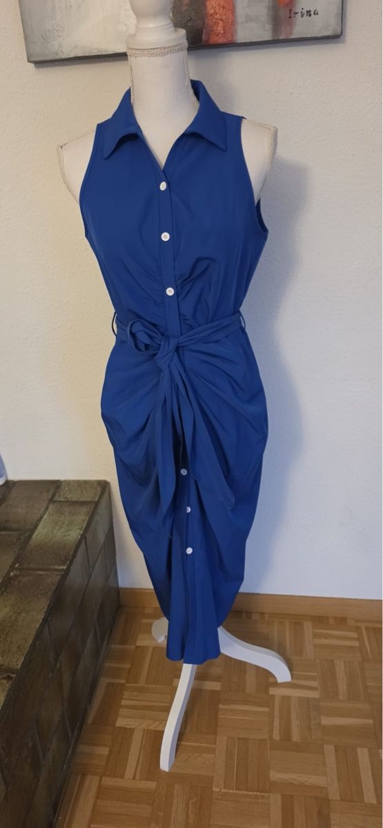 Kleider: Wunderschönes blaues Sommerkleid Gr. S modisch & elegant – Gebraucht aus St. Gallen von mania03 3