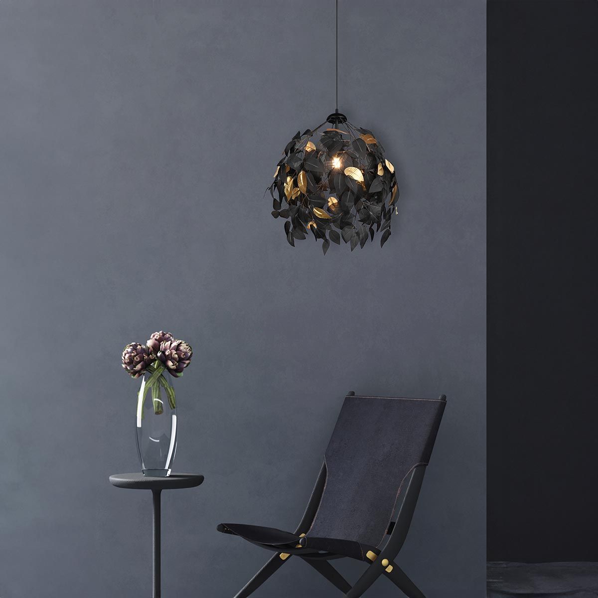 Lampadari & plafoniere: Pendelleuchte, Blätter-Look, 38 cm Ø – Nuovo (secondo la descrizione) da Kreuzlingen venduto da Smart-Light 2